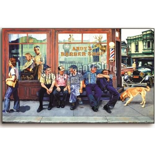 Diamond Painting Andys Barber Shop Diy Diamond Embroidery Mosaic Handmade Kits Fathers Day Pattern Home Decor