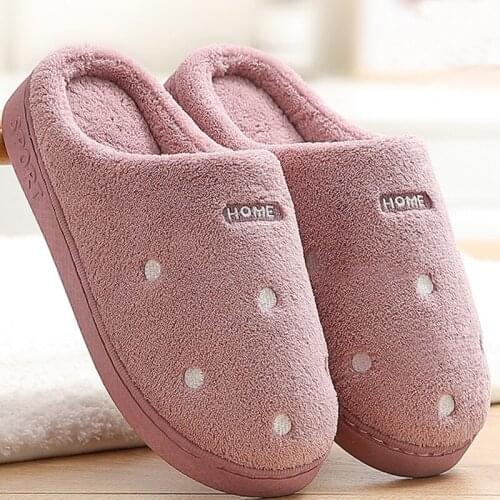 Large 43-47 women fur slippers casual solid suede winter slippers women indoor shoes