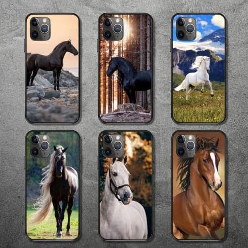 Horse animal Phone Case for iPhone 12 11 mini pro XS MAX 8 7 6 6S Plus X 5S SE 2020 XR