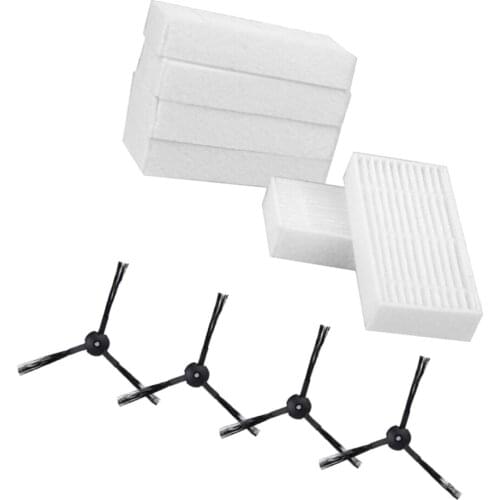 10pcs/set Side Brush Hepa Filter Dusting For ILIFE V3 V5 Replacement Part