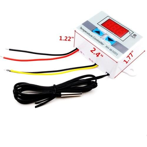 1PCS XH-W3001 Digital Control Temperature Microcomputer Thermostat Switch 12V 24V 220V