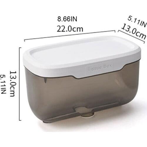 Punch-free Tissue Box Toilet Paper Holder Waterproof Phone Glasses Storage Rack