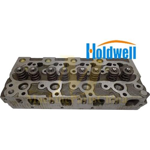 Holdwell Complete Cylinder Head 6660966 6598127 With Valves For Bobcat 1600 733 743 3023 Loader Kubota Engine V1702 V1702-B