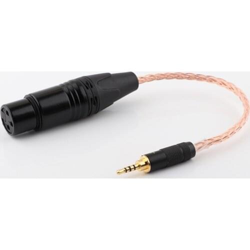 Hi-end 7N OCC Copper Silver plated Adapter Cable 2.5mm TRRS Balanced Male to 3-Pin XLR Balanced Female