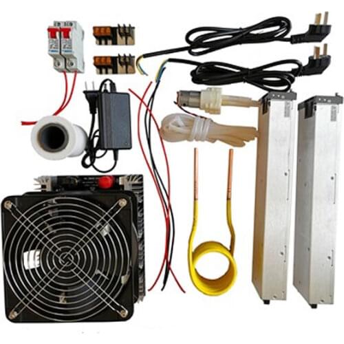 ZVS Induction Heater 4000W High frequency Induction Heating PCB Board Melted Metal + CoilMayitr+Pump+crucible+power supply