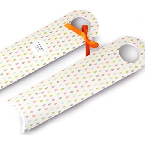 Pillow boxes,Raindrops pattern with long handle styl,,gift bags,bridesmaid bags, favor bags 30pcs/lot
