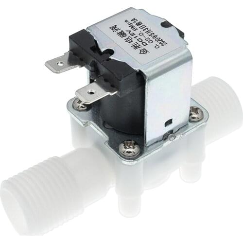 Plastic DC 12V Electric Magnetic Water Control Valve Solenoid Valve Switch Normally Closed 1/2'' 0.02~0.8 Mpa