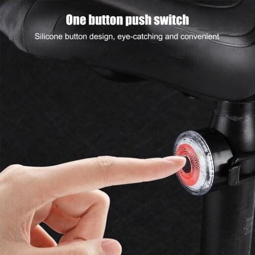 LED Road Bike Taillight USB Rechargeable Mountain MTB Bicycle Rear Flashlight 3 Modes Waterproof Bicycle Safety Warning Lamp