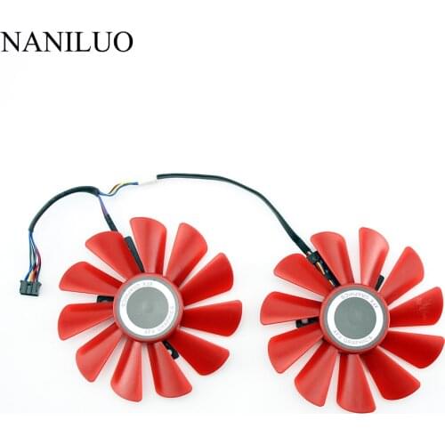 2PCS/lot 85mm FDC10U12S9-C 0.45A 4Pin Cooler Fan Replace For XFX RX 560D RX 570 RX 580 RX Vega Graphics Video Card Cooling Fans