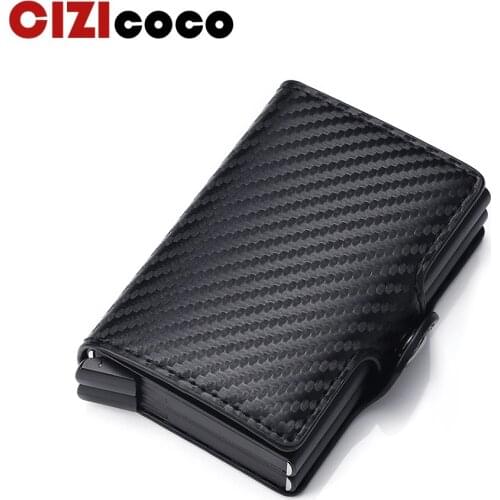 2021 Top Quality Wallet Men Money Bag Mini Purse Male Aluminium Rfid Card Holder Wallet Small Smart Wallet Thin Vallet Walet