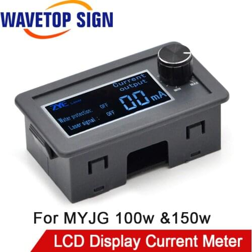 WaveTopSign LCD Display CO2 Current Meter External Screen for MYJG100W &150W Co2 Laser Power Supply