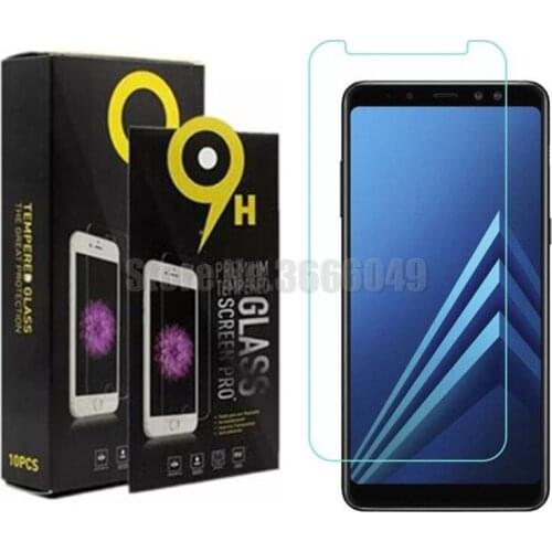 100/lot 9H Screen Protectors Film Phone Tempered Glass For Samsung A3 A5 A7 J2 Pro 2018 A8 J8 J3 2018 with retail box