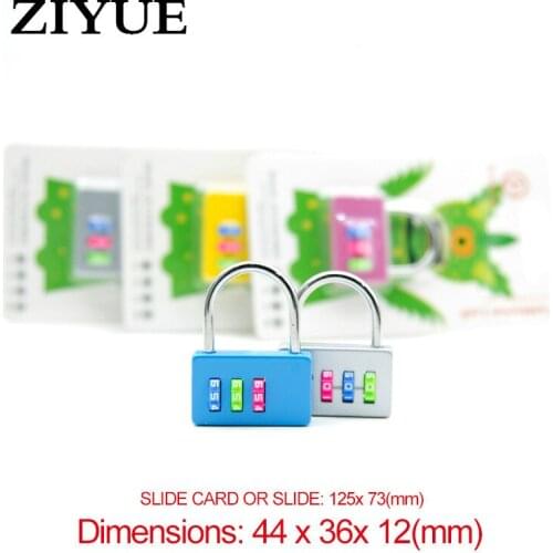 2pcs/lot Free Shipping Password Padlock Backpack Trolley Case Small Password Lock