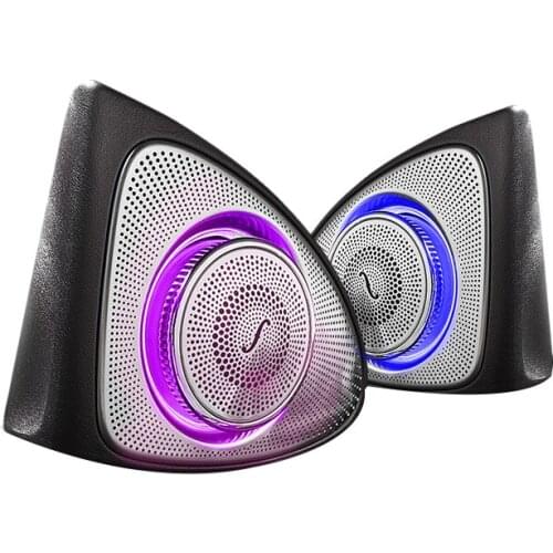 Car Interior 3/7/64 Colors Led Ambient Light 3D Rotary Tweeter Speaker For C Class W205 E Class W213 S Class W222