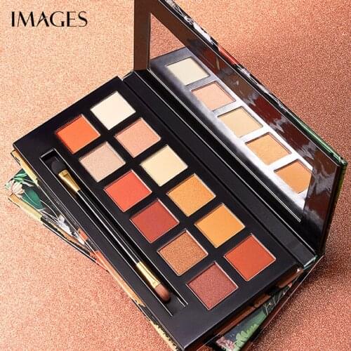 Bioaqua Images The jungle 12 color eye shadow tray color natural bright makeup