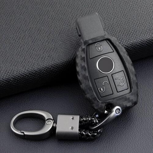 Auto Car Key Case Scratch Proof Protective Key Cover Fob Clasp Ring For Mercedes-Benz A B C E Class CLA CLS GLA GLC