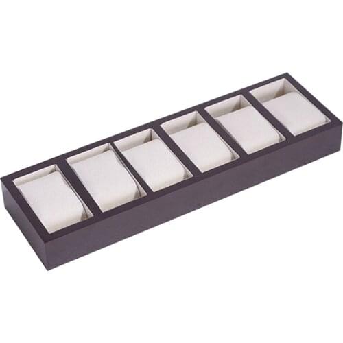 Premium Wood Wrist Watch Box Detachable Pillow Tray For Shop Display Collection