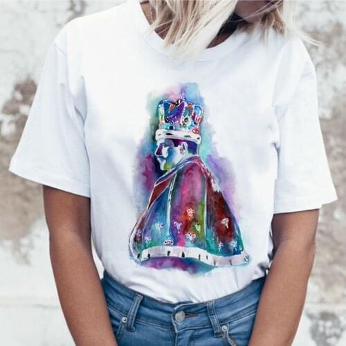 Band Printing Harajuku T Shirt Women Fashion Tshirt 90s Graphic Vintage Female Casual Tops Cute Cool Girl Tees