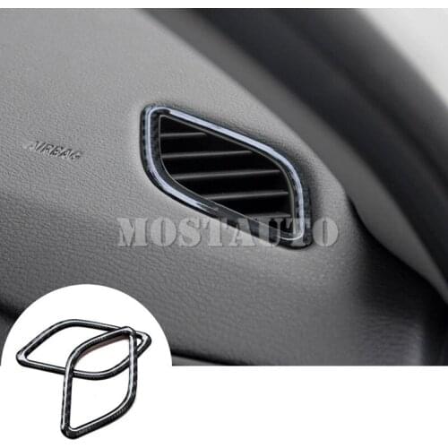 For BMW X1 E84 Carbon Fiber Dashboard Side Air Vent Outlet Cover 2010-2015 2pcs Car Accessories Interior Car Decor Car Trim
