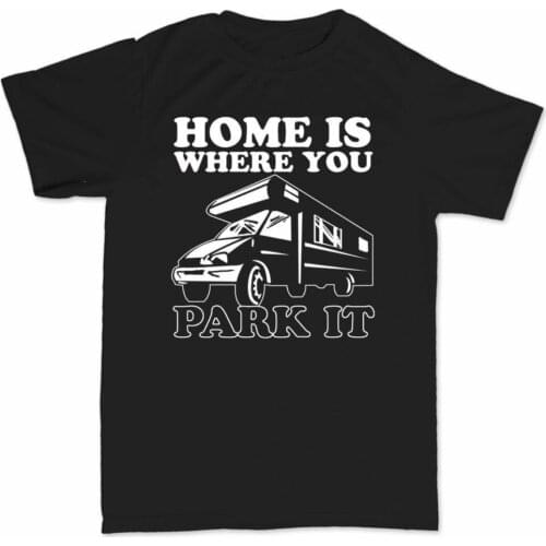 Hot Sale Fashion Caravan Motor Home T-Shirt Mens Summer Cotton Short Sleeve O-Neck T Shirt New S-3XL