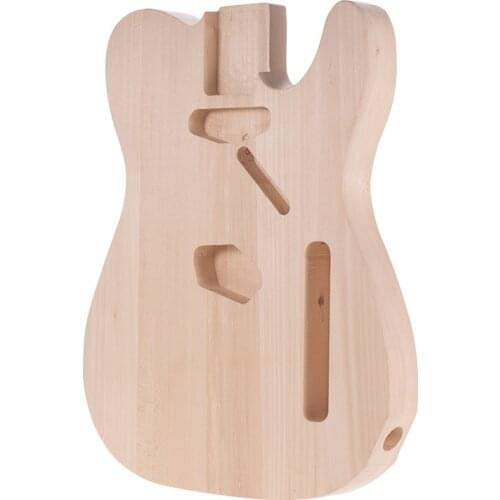Muslady TL-01T DIY Electric Guitar Body Basswood Material Unfinished Guitar Bodies Custom Guitar Barrel Parts Guitar Accessories