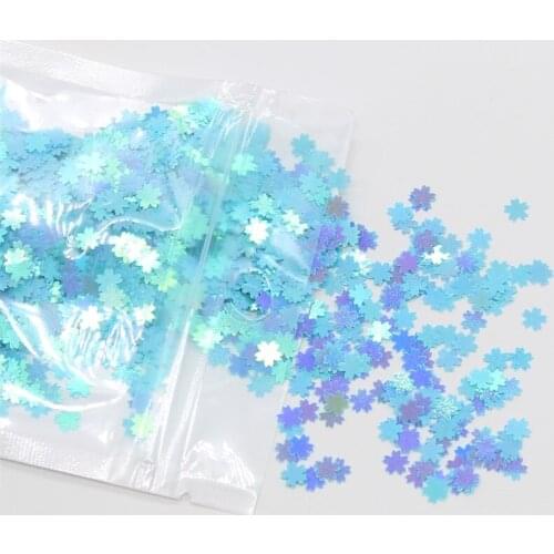 KSCRAFT 5mm Sakura Shape Sequins PVC Flat for DIY Card Making Craft Color Collection