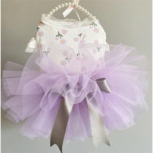 Pets Dog Fashion Summer Clothes Chihuahua French Bulldog Small Puppy Poodle Dress