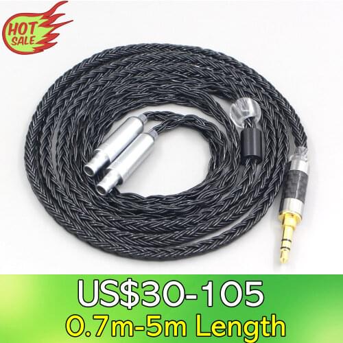 LN007401 16 Core 7N OCC Black Earphone Cable For Sennheiser HD800 HD800s HD820s HD820 Enigma Acoustics Dharma D1000 Headphone