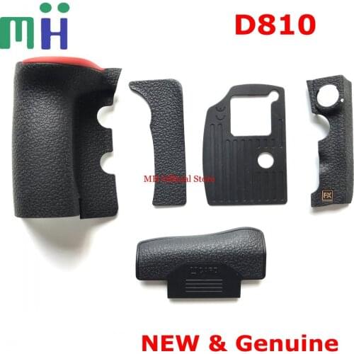 NEW Original For Nikon D810 Body Rubber Grip / Bottom / Rear Thumb / Front Side FX / Card Cover Rubber Cover Camera Spare Part