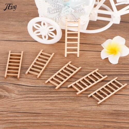 6pcs Home DIY Ladder Stairs Supermarket Stairway Stepladder Staircase Model Small Figurine Crafts Ornament Miniatures 2*6cm