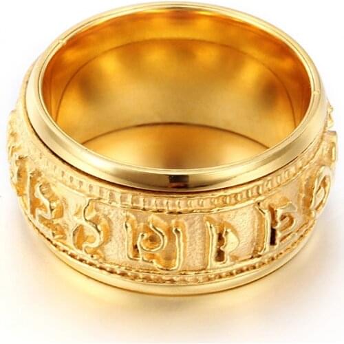 New Retro Rotating Rings Mens and Womens Jewelry Couple Ring Jewelry Hot Sale