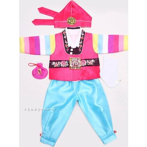 New Korean Hanbok Baby Boy 1 Year Old Birthday Party Hanbok Dolbok Korean Traditional Costume