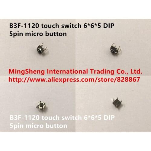 Original new 100% B3F-1120 touch switch 6*6*5 DIP 5pin micro button