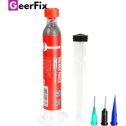 Relife RL-406S Soldering Paste Flux 227C High Temperature 10CC BGA Solder Fluxes Welding Paste Tin Printer for Rework Repair