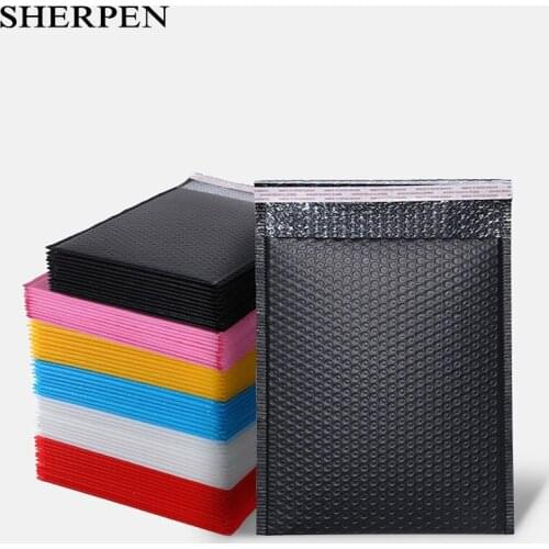 SHERPEN Bubble Mailers Large Size Poly Bubble Mailer Self Seal Padded Envelopes Gift Bags Color Packaging Envelope Bags For Book