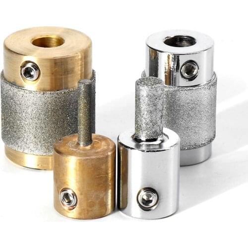 1" 1/4" 3/4" 1/8"" MCB01 MGB34 MCB18 MGB14 Brass core standard grit colored glass grinding machine