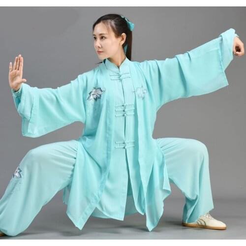 Tai Chi Uniform Wushu Kung Fu Outfit Chinese Warrior Costume 3 Pieces Set Tai Chi Clothing Costume Kung Fu Clothes TA2008