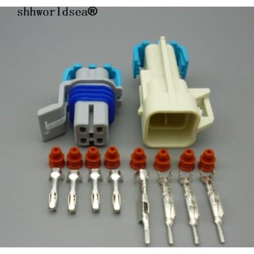Shhworldsea Auto O2 OXYGEN SENSOR EXTENSION HARNESS LS1 LS2 4 PIN WAY SQUARE Car WATERPROOF ELECTRICAL CONNECTOR PLUG SOCKET