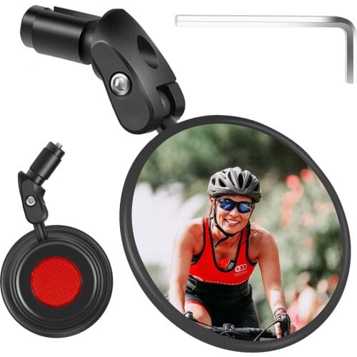 Universal 360°rotating Bike Bicycle Cycling MTB Mirror Handlebar Wide Angle Rear View Rearview Bike Accessories
