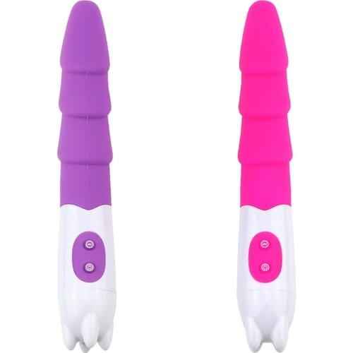 Female Silicone Masturbator Vibration Massage AV Stick G-spot Vagina Clitoris Stimulator Sex Toys for Woman Adult Supplies