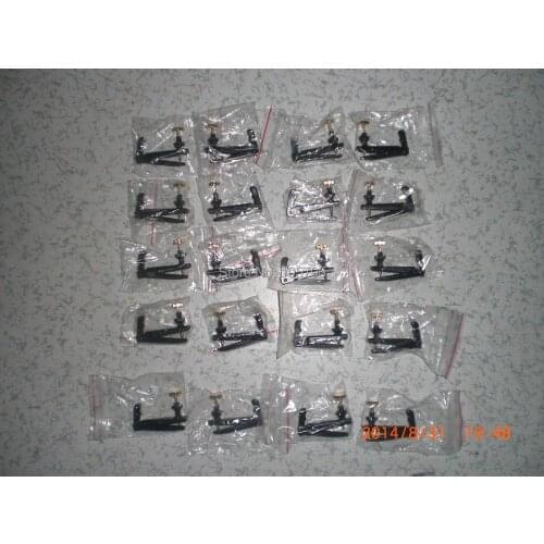 100 PCs Brand New High Quality Black and Gold Violin String Adjuster 3/4 to 4/4