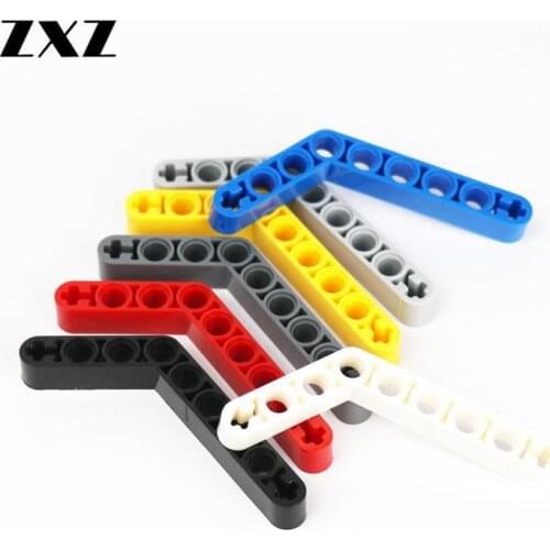 20 Pieces Newest Technical Beams 1 x 9 Bent (6 - 4) Thick DIY MOC Enlighten Building Block Brick Technical Parts 6629 Boys Gift