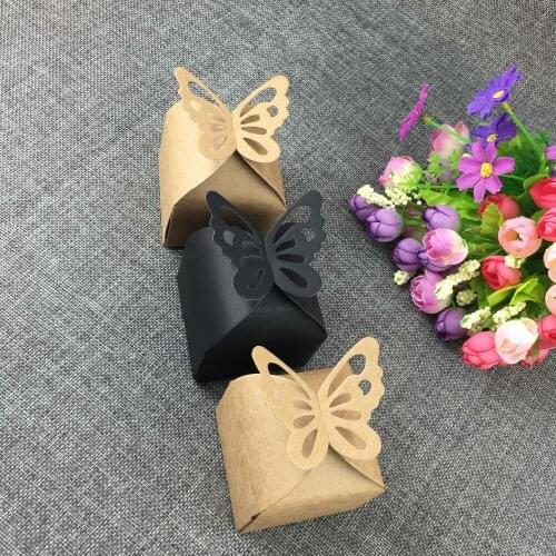 24PCS Butterfly Candy Gift Boxes Wedding Party Favor Box Butterfly Wedding Box Party Candy Box Wedding Favors