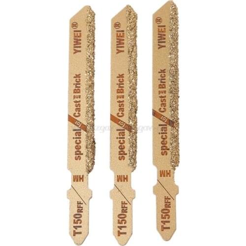 3pcs Diamond Jig Saw Blade 3" T150 Carbide Grain 50 Grit T-Shank Jigsaw Blades Ceramic Tile Cutting Tool D13 19 Dropship