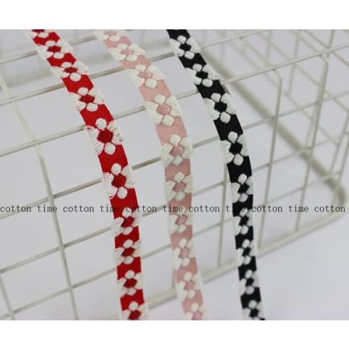 8yards/lot 1.3cm Flower Trim Mini Tassel Embroidery Ribbon trim accessory for bag garment home deco 2style