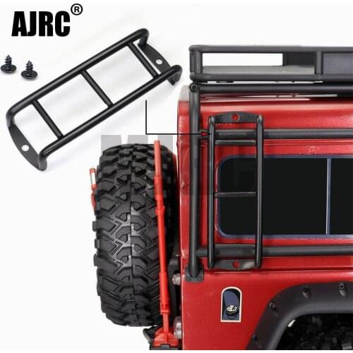 AJRC 1PCS Straight/Curved Metal Black Ladder Stairs for 1:10 RC Rock Crawler Traxxas TRX4 Axial SCX10 90046 RC4WD D90 d110
