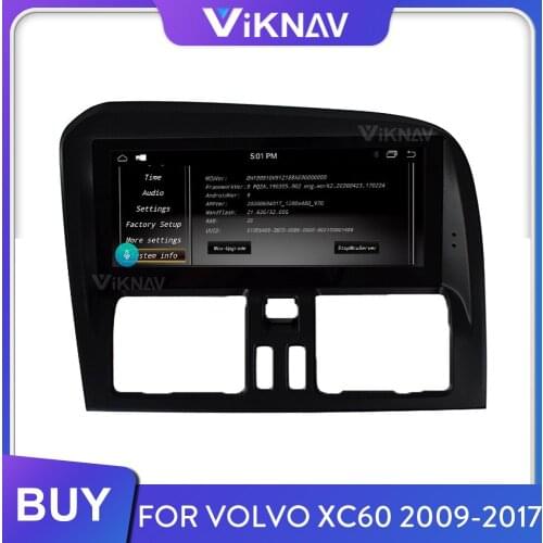 For Volvo XC60 2009-2017 Car Radio Android Auto Audio Multimedia Player GPS Navigation Tape Recorder 2 Din Autoradio Screen