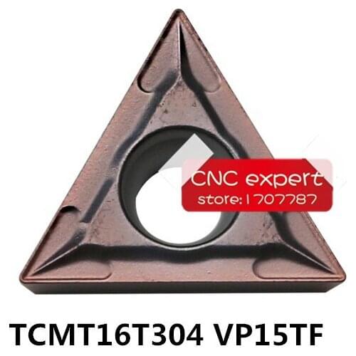 Free Shipping 10PCS cutting blade TCMT16T304 VP15TF/TCMT16T308 VP15TF Turning blade,Suitable for STFCR/STUCR series Lathe tool