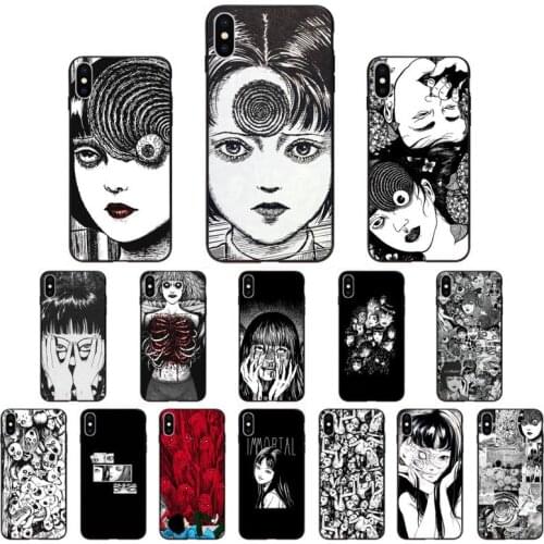 Yinuoda Junji Ito Tees Horror Phone Case for iphone 11 12 Mini Pro Max X XS MAX 6 6s 7 8 Plus 5 5S 5SE XR SE2020