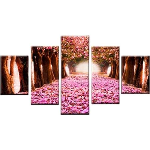 Sakura Flower Petal Tree diamond painting,full,square,round diamond embroidery,mosaic diamond diy handwork puzzle Multi-Panel